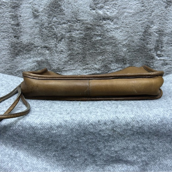 Coach Vintage 1970s Made in NYC Leather Satchel Convertible Clutch Camel 911-061 - Picture 11 of 16